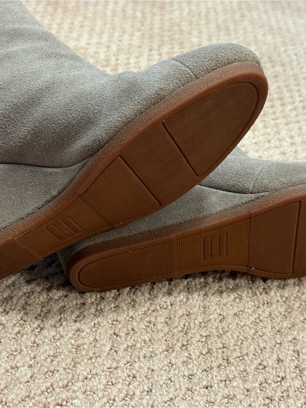 Tom’s Wedge Ankle Bootie in Taupe Suede - Picture 6 of 8